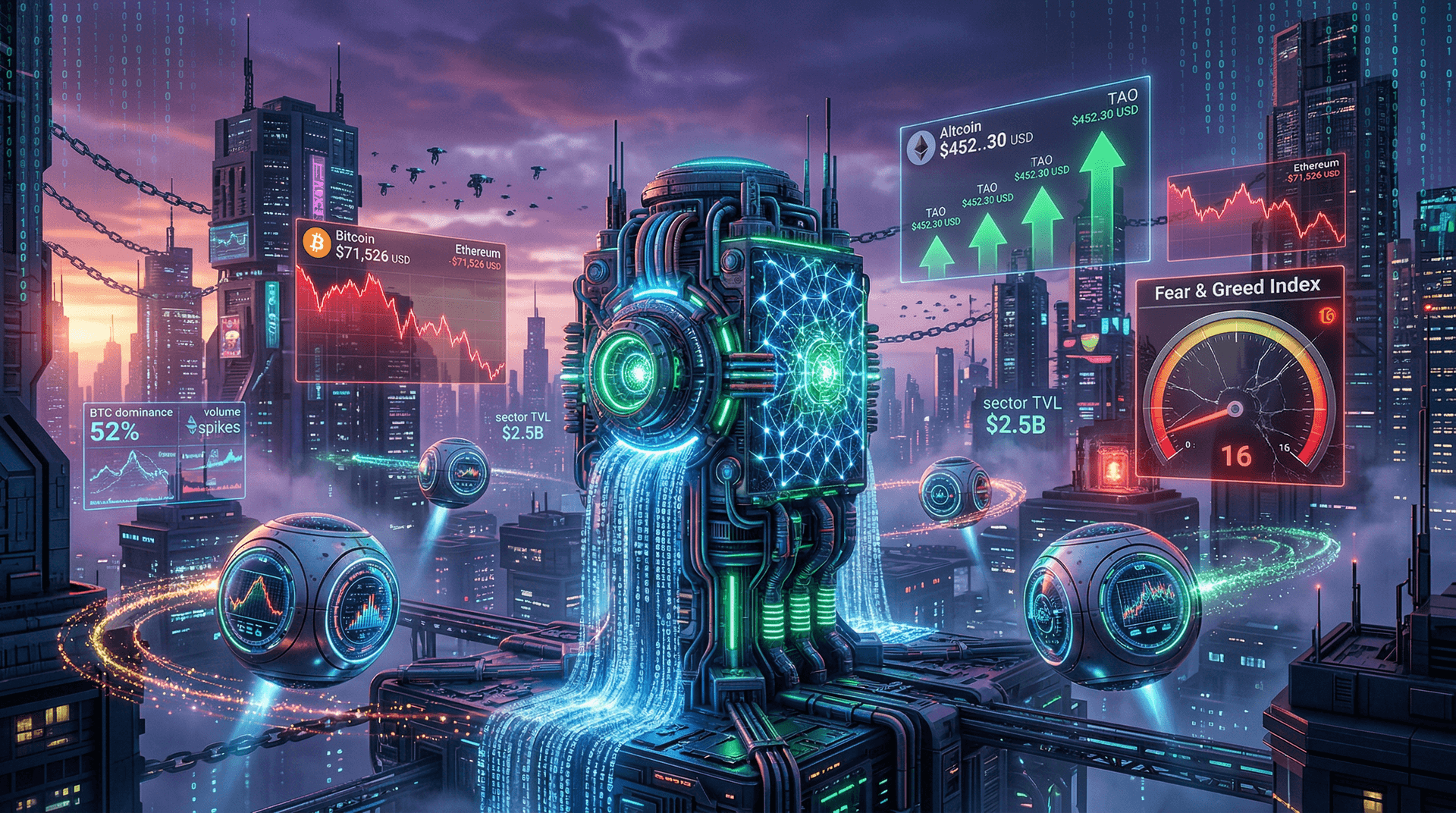 Bittensor Tops AI-Crypto Protocols Amid Extreme Fear