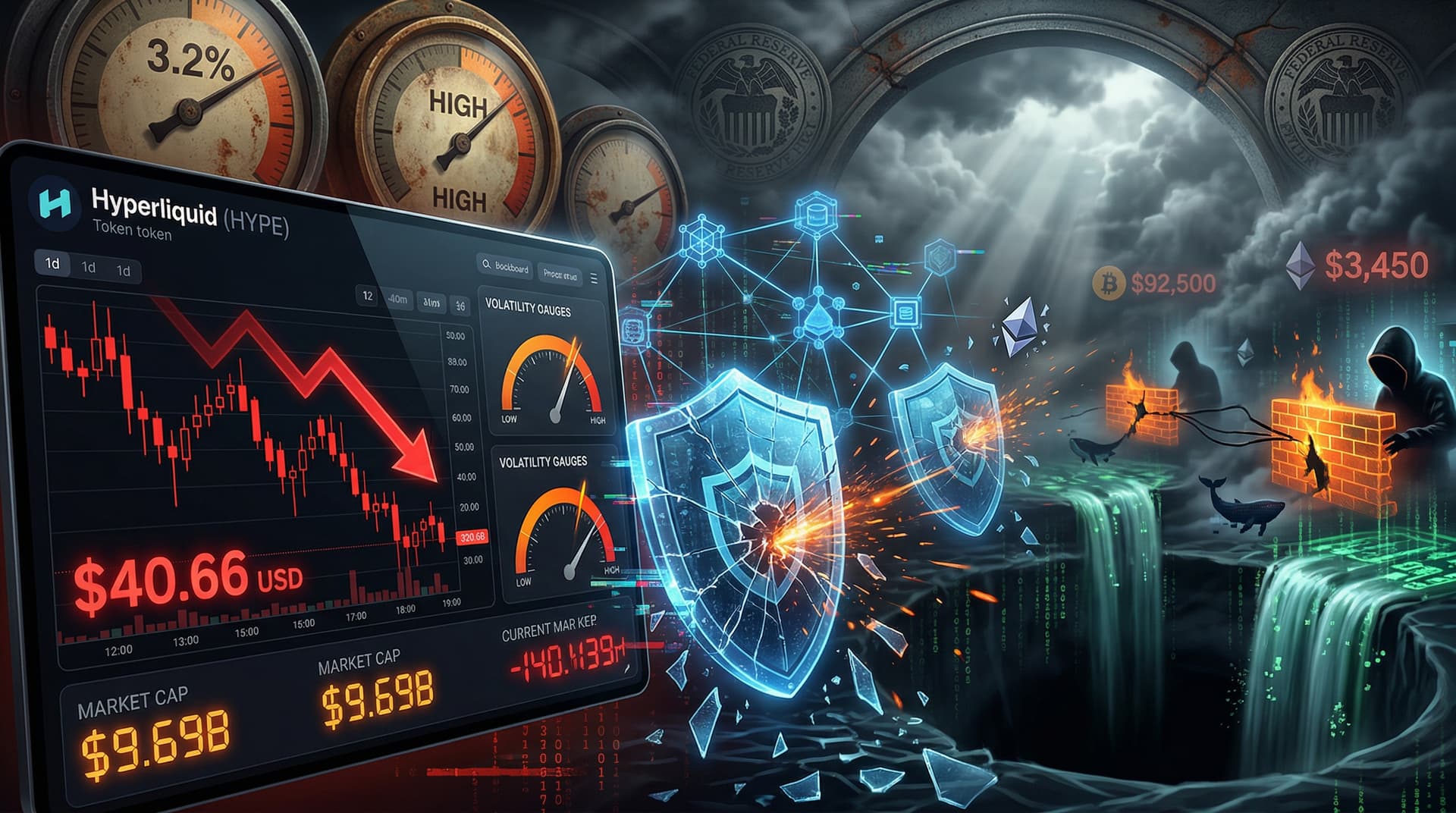 Hyperliquid HYPE Drops 3.5% to $40.66 Amid DeFi Hack Fears