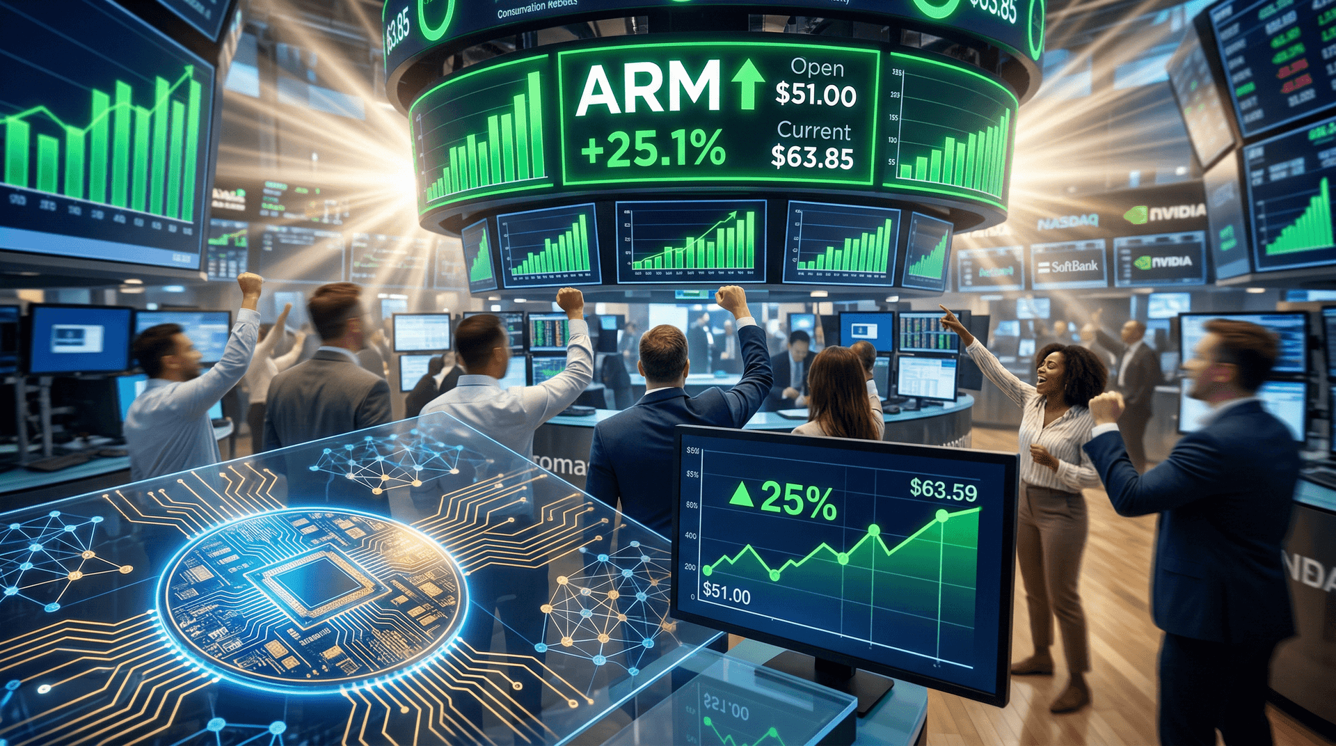 Arm Holdings IPO Debuts with Blockbuster Performance