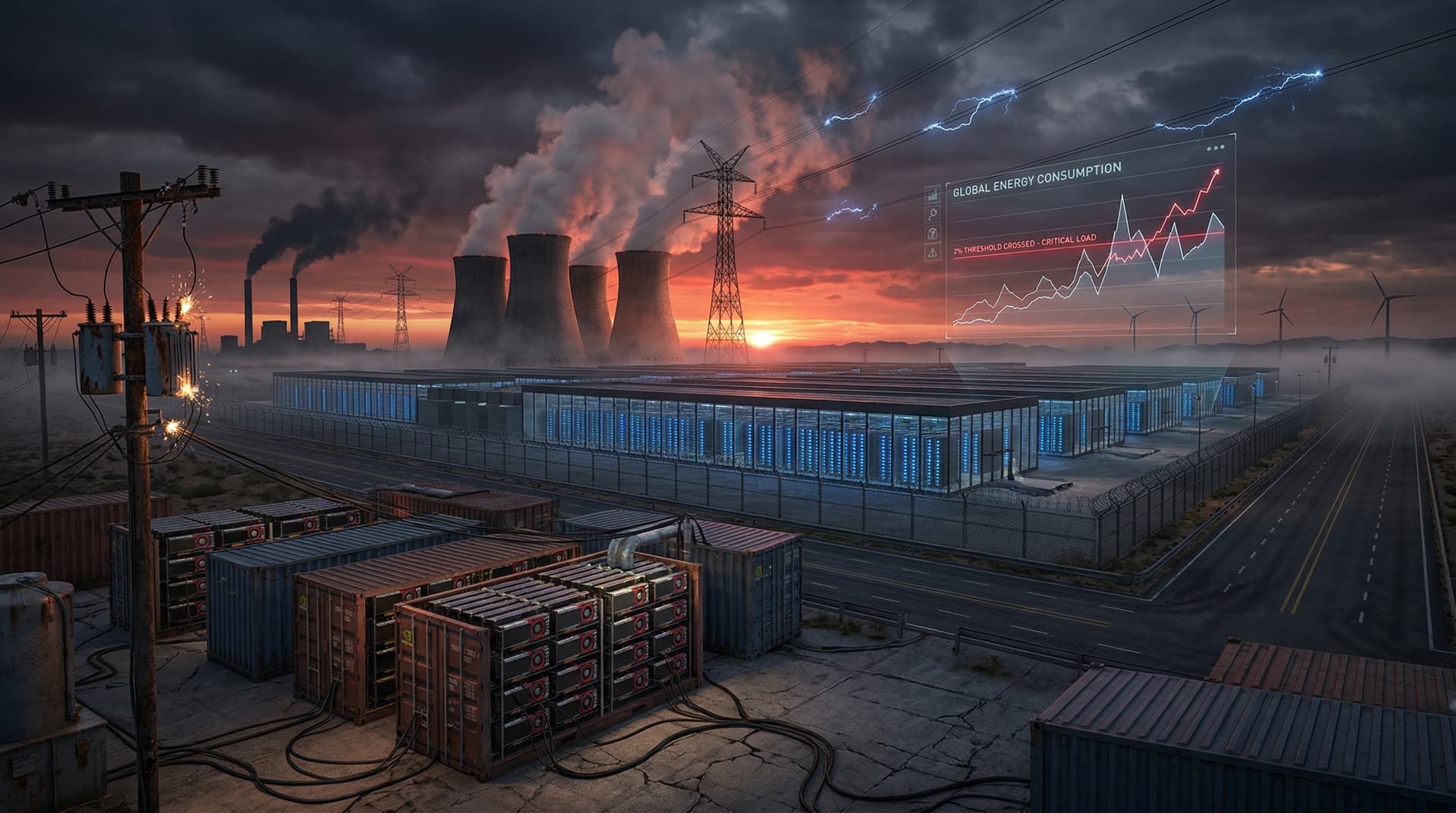 AI Energy Demands to Consume 2% of Global Electricity by 2026, WSJ Warns