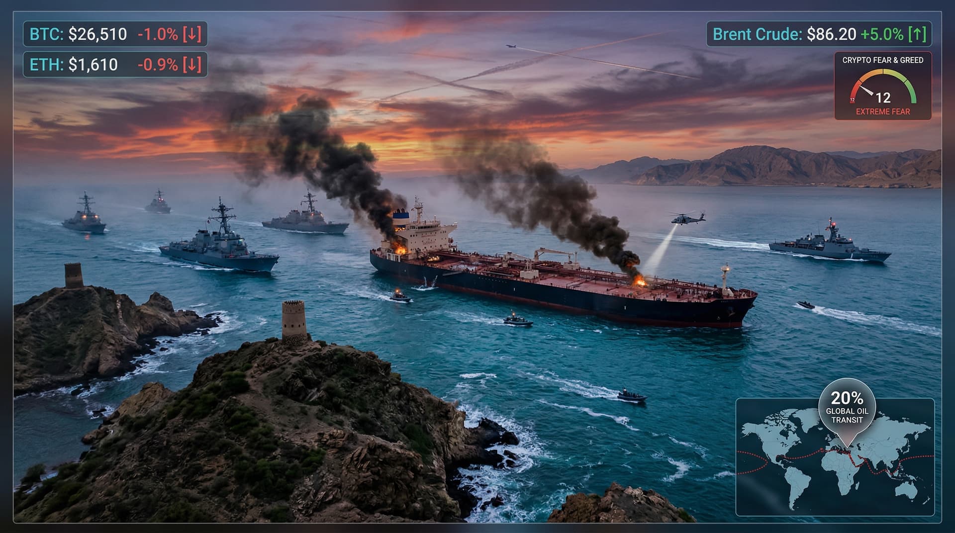 Trump Hormuz Blockade Threat Drops BTC 1% to $70,935