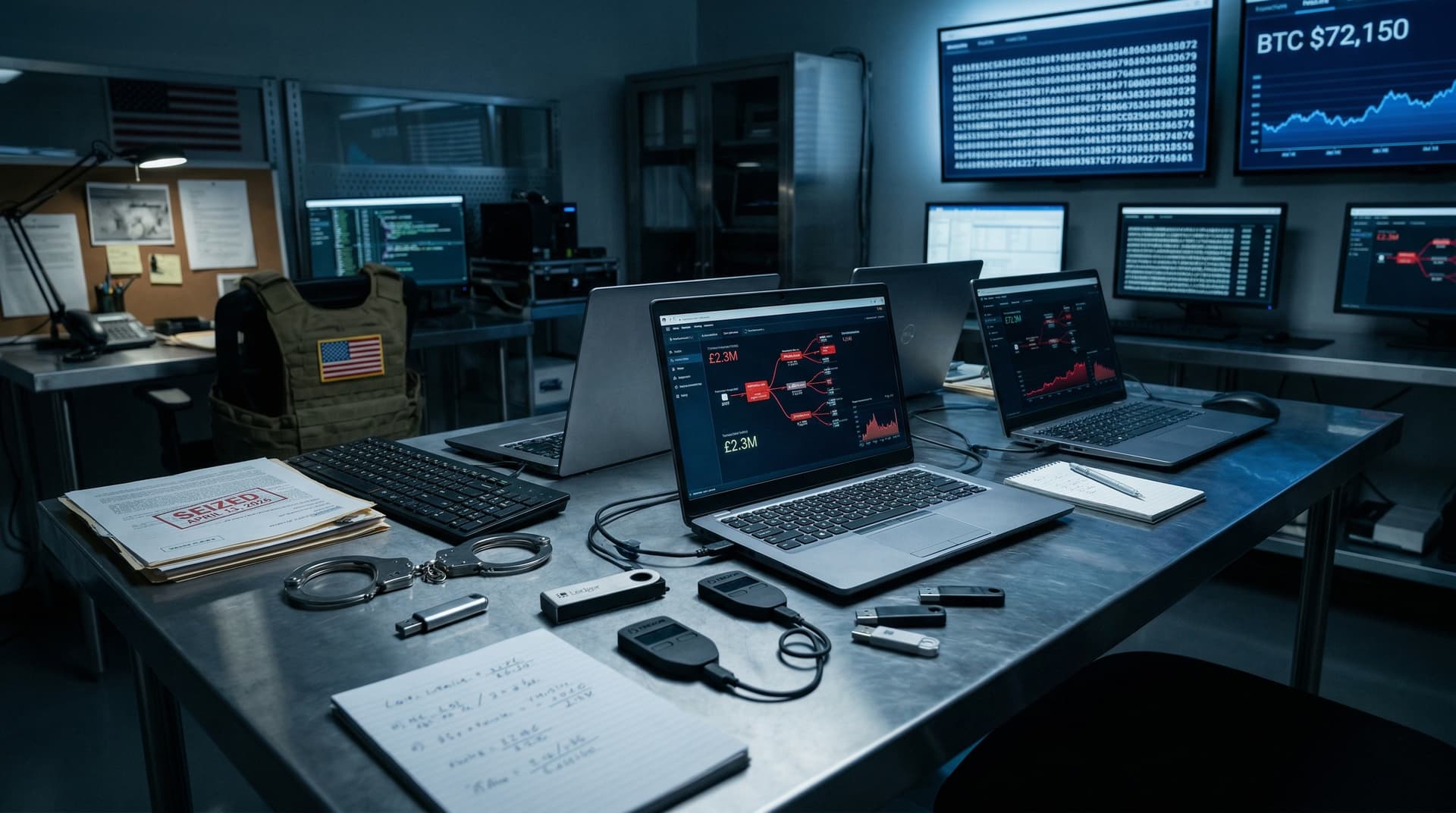 FBI Seizes $2.3M in Crypto Wallets Tied to Chattanooga Laundering Case