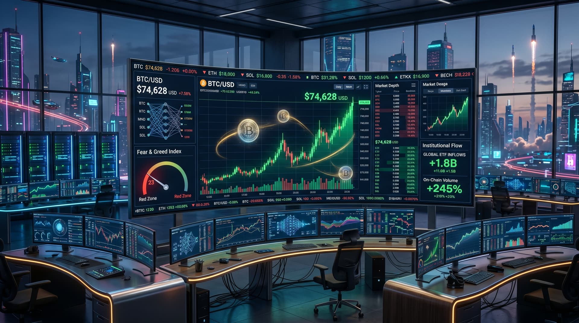 Bitcoin Rally Hits $74K Peak, Kraken Restarts US IPO